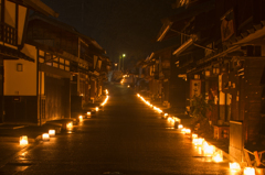 宿場の灯