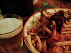 French fries ＆beer