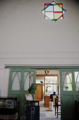 駅舎のカフェ