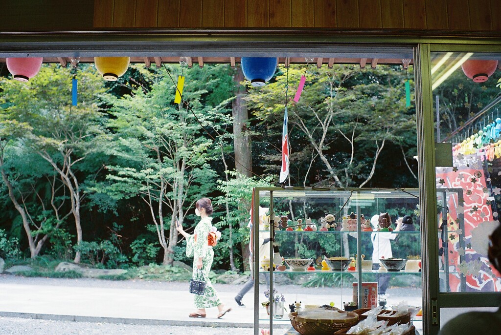 店先から眺める風景
