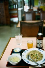 チャーハンとビール