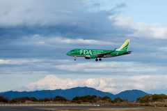 FDA（緑）と富士山