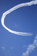 岐阜基地航空祭　予行　Blue Impulse　引きで