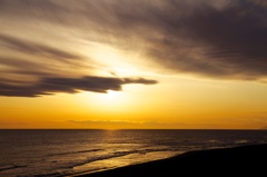海辺の夕暮れ