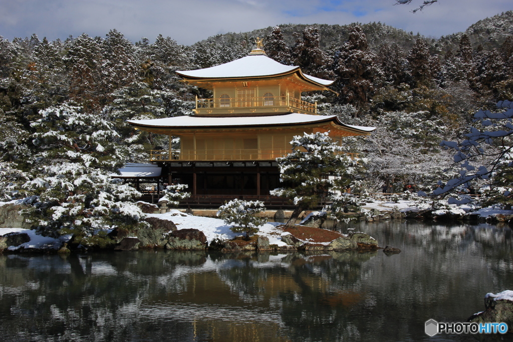 2017京雪景（鹿苑寺金閣2）