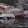 雪景2025・醍醐寺（弁天池・弁天堂1）