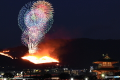 冬花火（若草山山焼き）