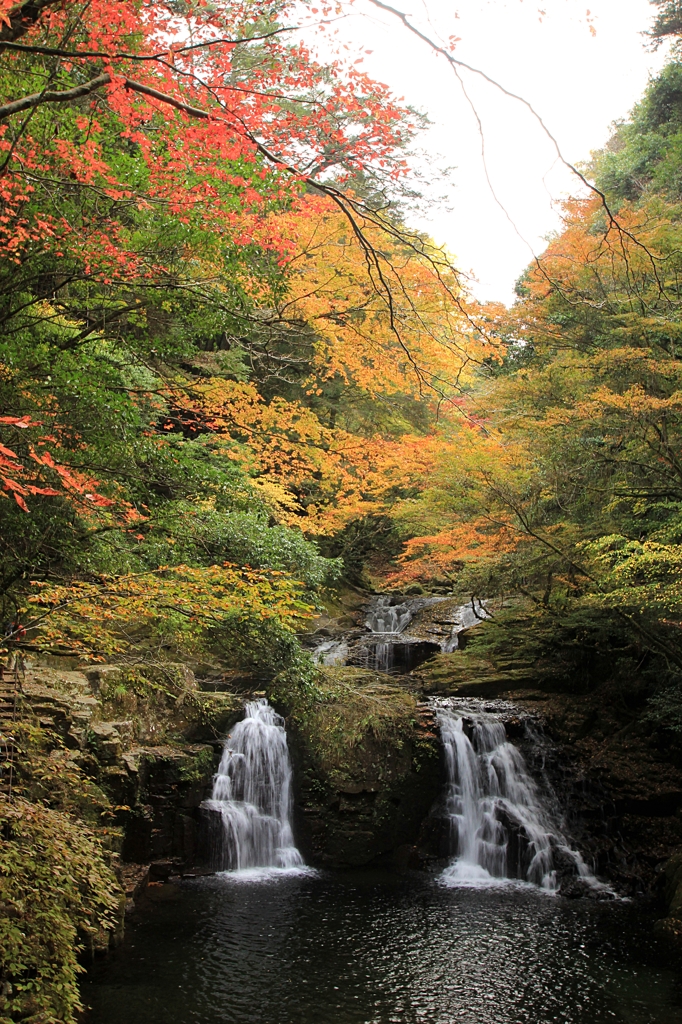 赤目四十八滝・紅葉1（荷担滝1）