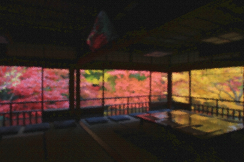 2014紅葉・瑠璃光院①（書院２Fからの瑠璃の庭　1）