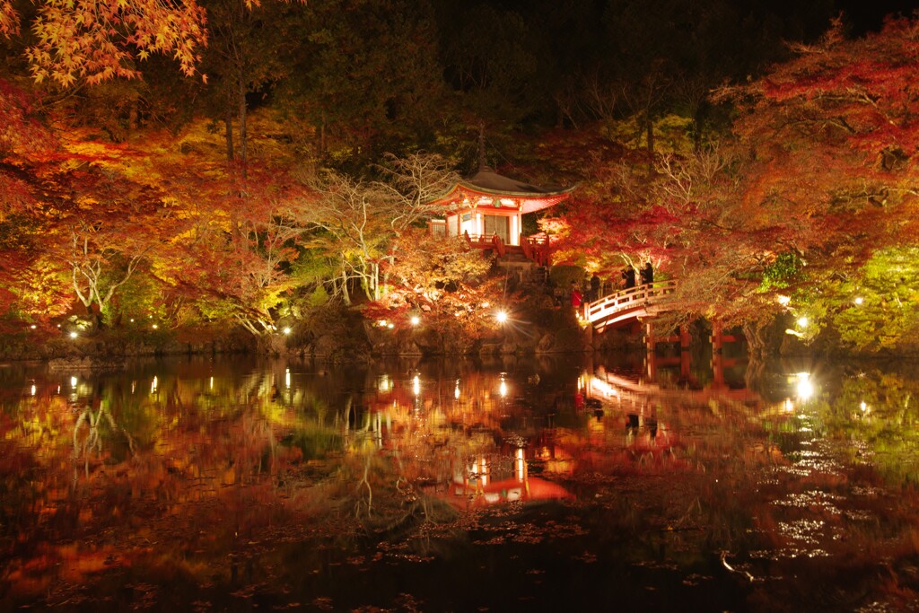 醍醐寺紅葉ライトアップ1