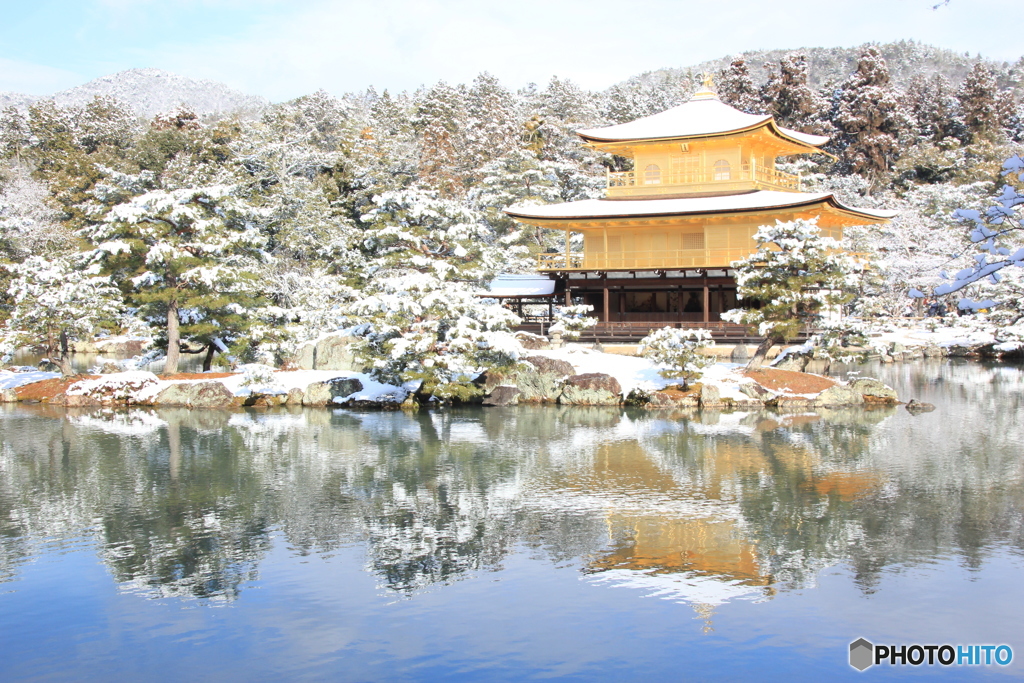 2017京雪景（鹿苑寺金閣3）