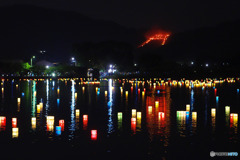 2019年プレイバック　8月　広沢池　五山送り火鳥居形　　