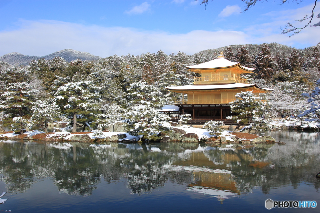 2017京雪景（鹿苑寺金閣4）