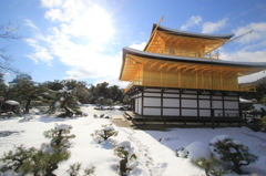 2015年雪の鹿苑寺②（金閣2）