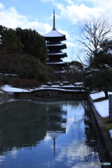2017京雪景3（東寺　五重塔）
