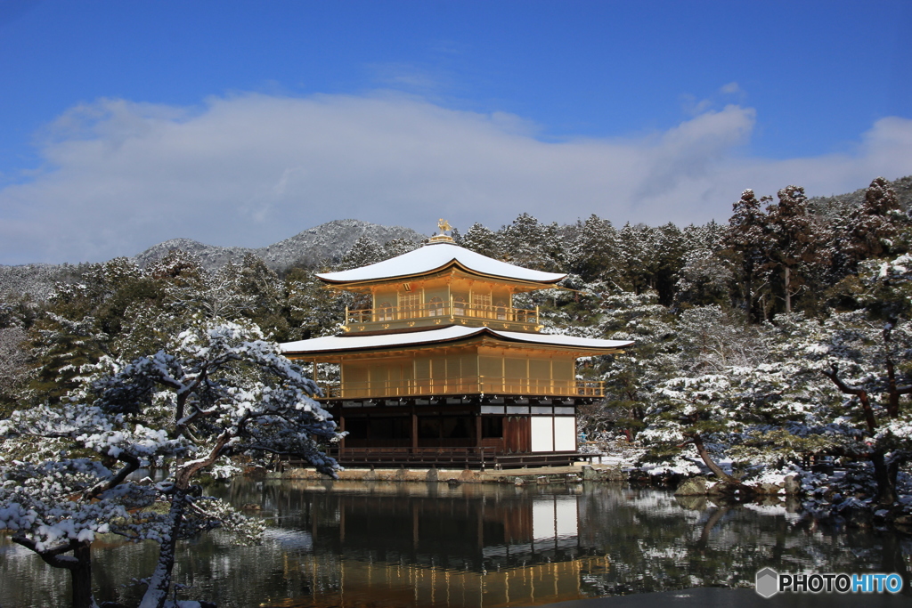 2017京雪景（鹿苑寺金閣5）