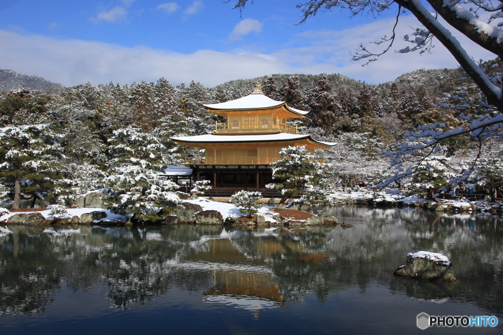 2017京雪景（鹿苑寺　金閣1）