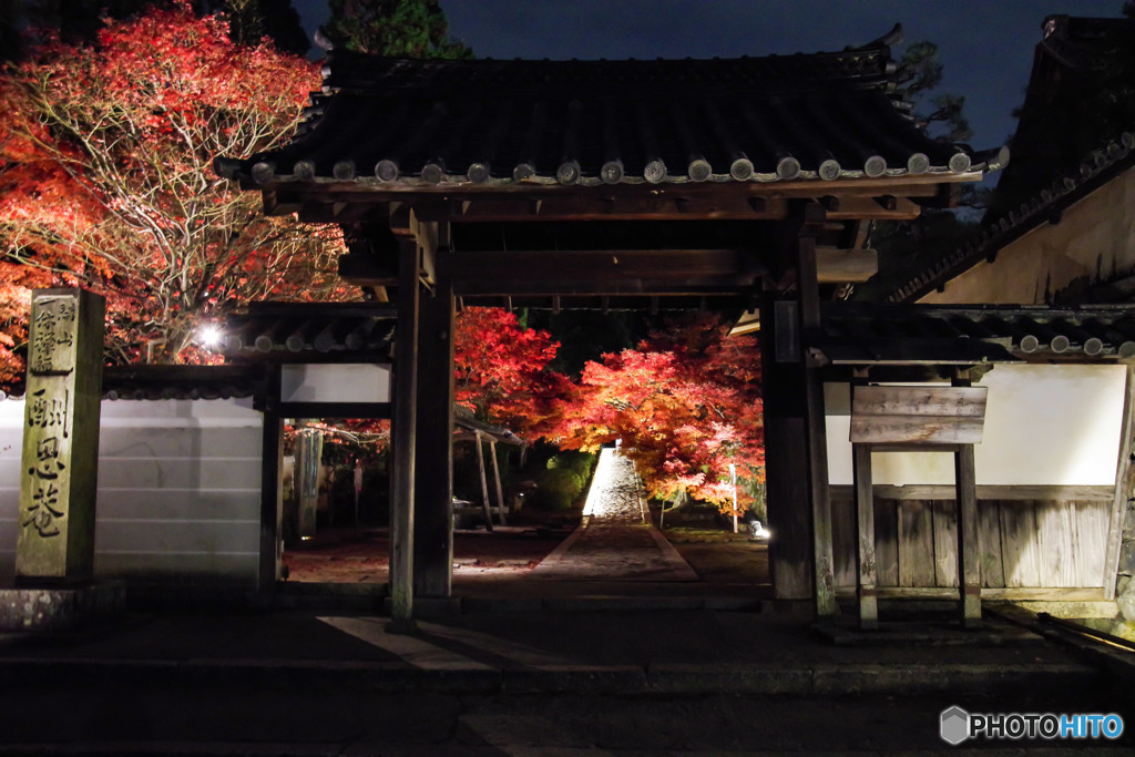 2018紅葉(酬恩菴・一休寺ライトアップ3)