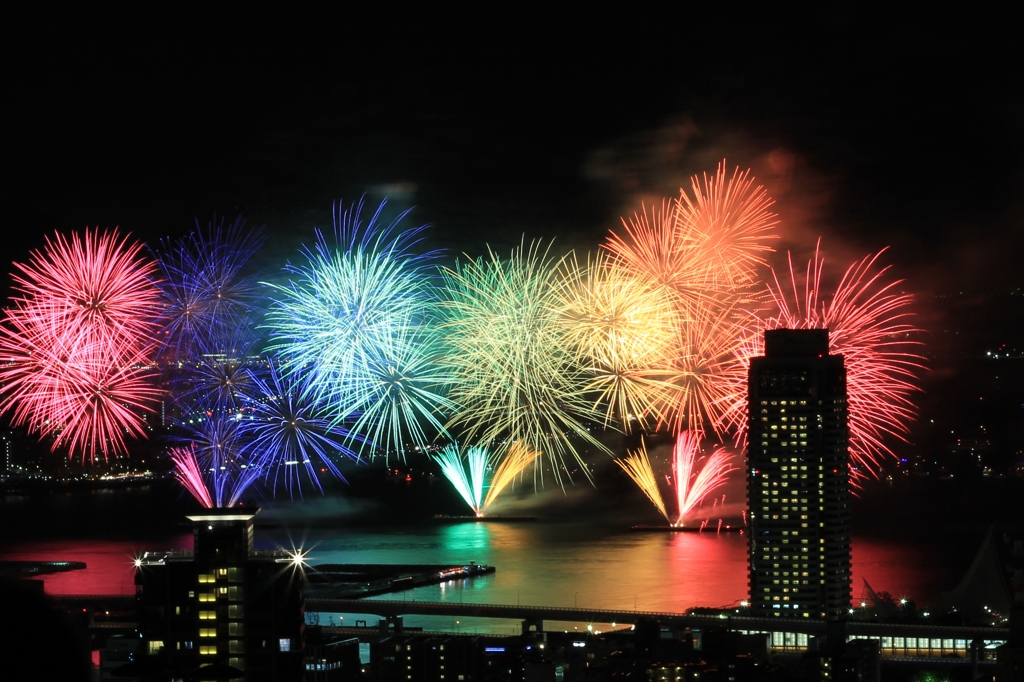 2014みなとこうべ海上花火大会 1
