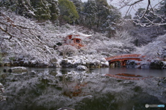 雪景2025・醍醐寺（弁天池・弁天堂2）