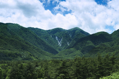 白州町の山々