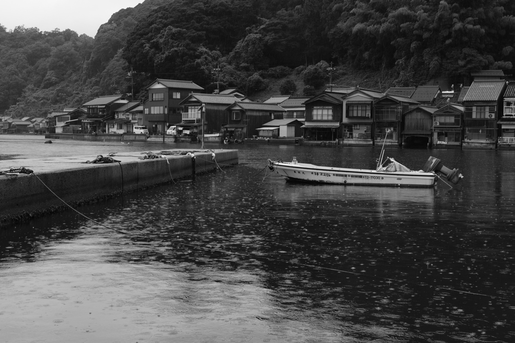 雨の伊根散策①