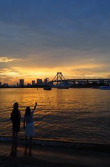 Odaiba Golden Sunset #07