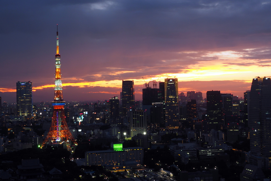 夕焼定点観測＠2015年07月19日