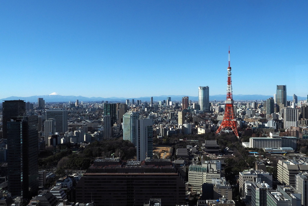 新春、東京は晴天です