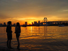 Odaiba Golden Sunset #01