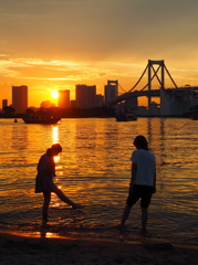 Odaiba Golden Sunset #03