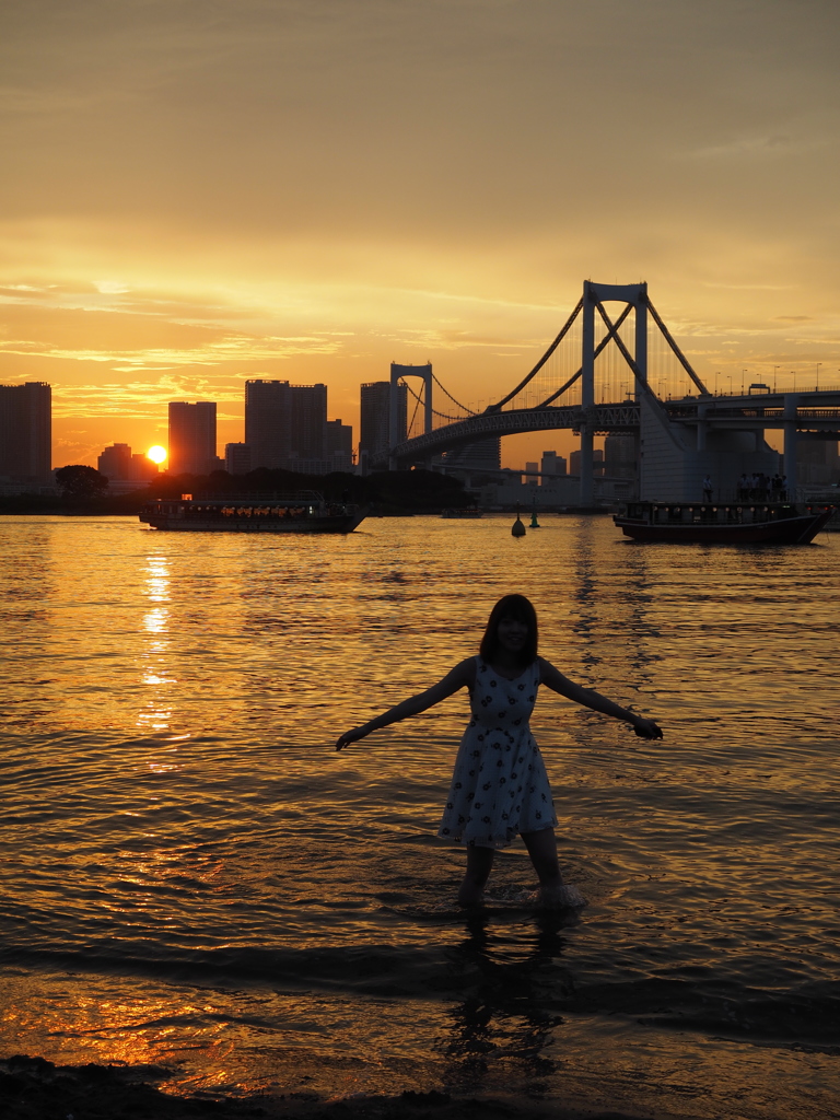 Odaiba Golden Sunset #08