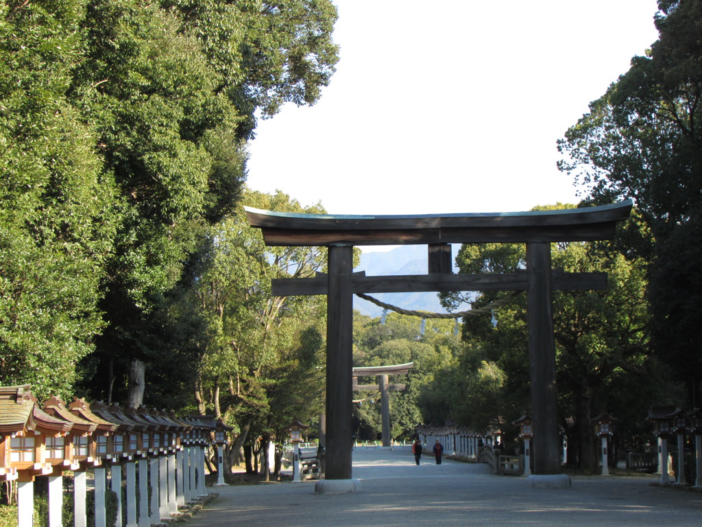 橿原神宮にて