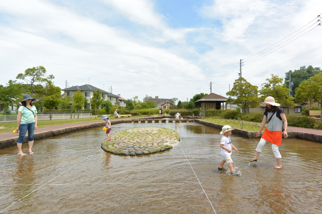 水遊び