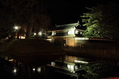 夜・弘前公園追手門
