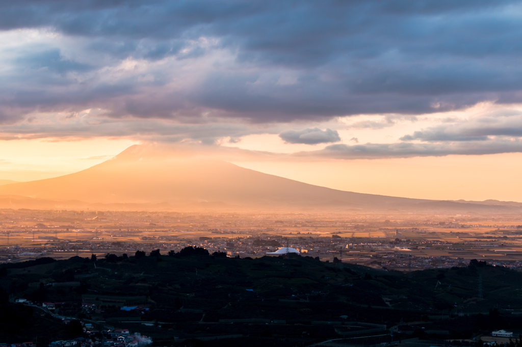 岩木山夕景・・・