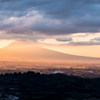 岩木山夕景・・・