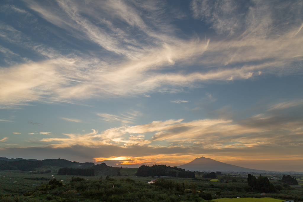 穏やかな夕空