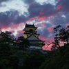 高知城の夕暮れ