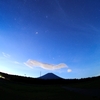 オリオン座と富士山