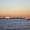 夕暮れの海