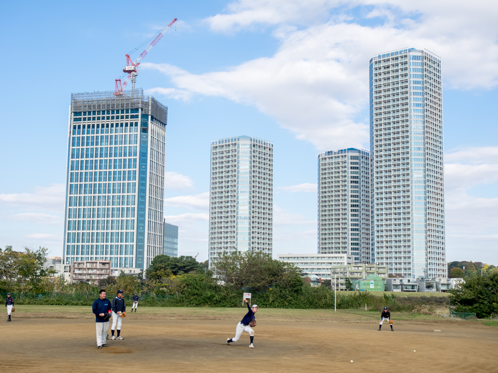 ビルと野球