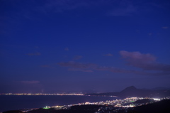 マジックアワーの別府湾