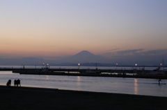 2014年正月　江ノ島からの富士山