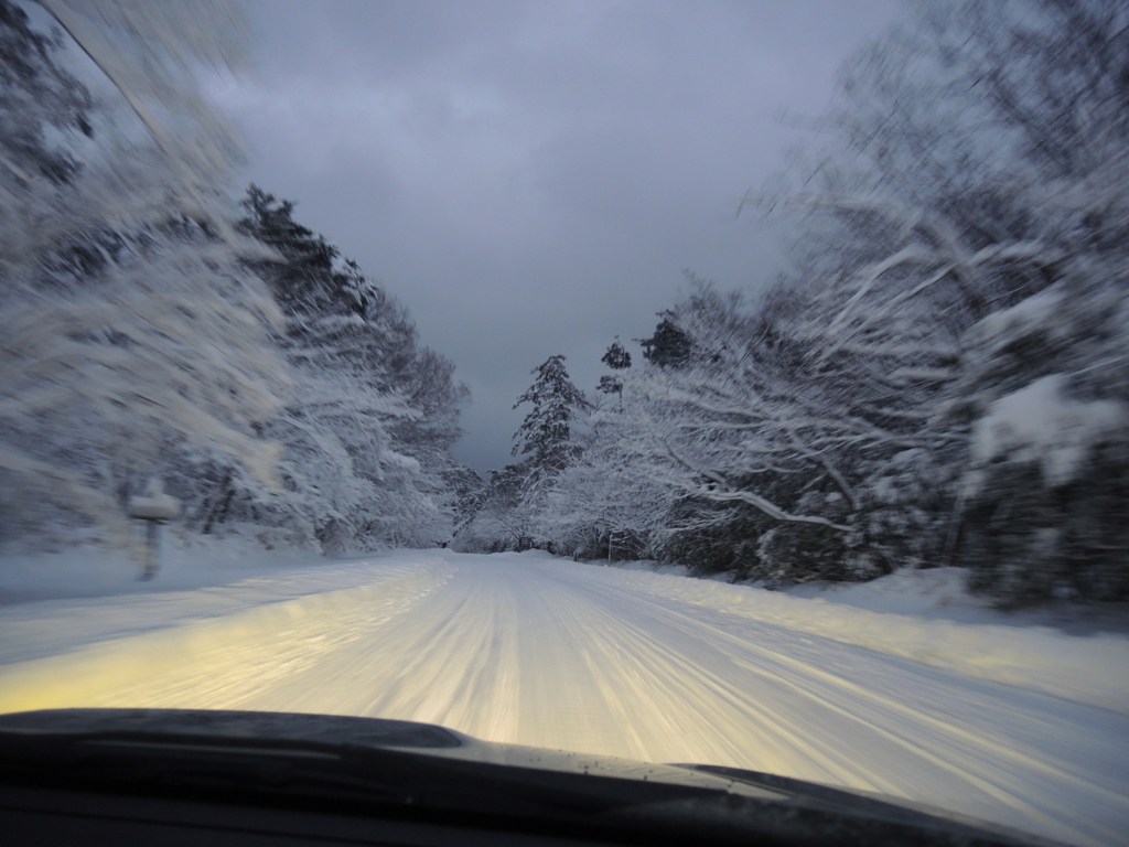 雪国の車窓から