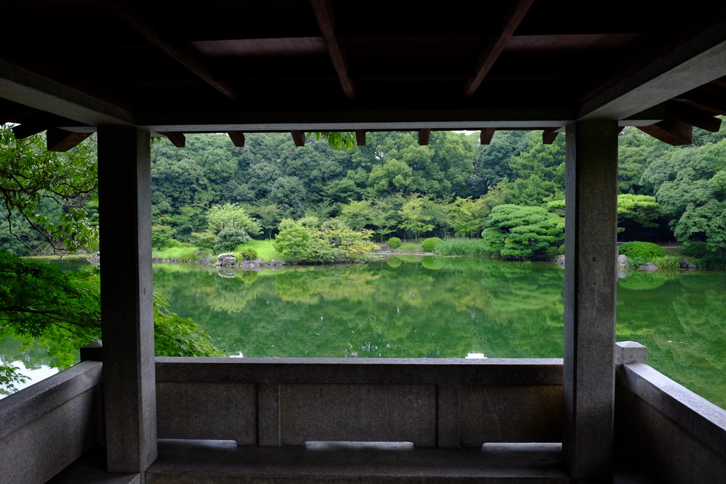 栗林公園の池