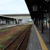 津山駅と続く線路