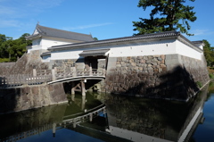 小田原城の堀と住吉橋