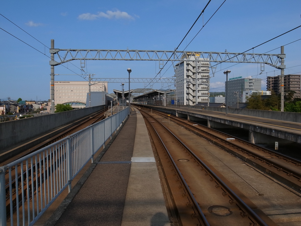 ホームと線路