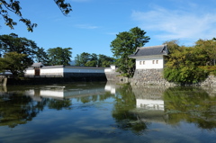 小田原城の堀と隅櫓